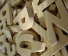 Wooden letters