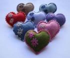 Hearts colored