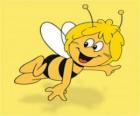 Maya the bee flying happy