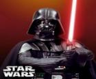 Darth Vader with his lightsaber