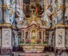 Altar of a church Christian, place where the chaplain celebrates mass