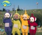 The Teletubbies: Laa-Laa, Tinky Winky, Po and Dipsy