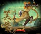 Master Monkey, one of the Furious Five trained by Master Shifu in the Valley of Peace