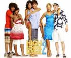 Chad (Corbin Bleu), Taylor (Monique Coleman), Gabriella Montez (Vanessa Hudgens), Troy Bolton (Zac Efron), Sharpay Evans (Ashley Tisdale), Ryan Evans (Lucas Grabeel), three couples of High School Musical 2