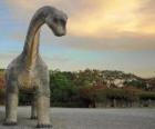 Dinosaur in a landscape