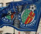 The flag of the Getafe C.F. is dark blue