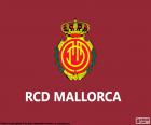 Flag of the Real Club Deportivo Mallorca with red background