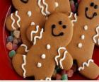 Gingerbread man, a cookies or biscuit made of gingerbread