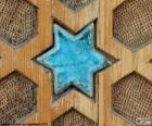 Turquoise ceramic star