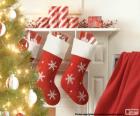 Socks Christmas fireplace