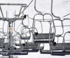 Alpine ski station chairlift