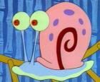 Gary the snail, a marine snail that is SpongeBob's beloved pet