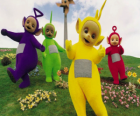 The Teletubbies: Laa-Laa, Tinky Winky, Po and Dipsy