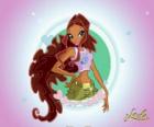 Layla, the princess of the planet Andros and the fairy of the fluids 