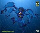 Spidermonkey is the second small alien, is an Arachnichimp from the planet Aranhascimmia 