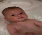 Baby in the bathtub