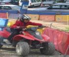 Girl driving a quad