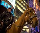 Police officer on horseback