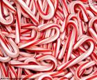 Many canes of candy for Christmas