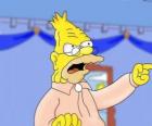 Grandfather  Abraham Simpson father to Homer Simpson