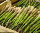 Green asparagus box a very healthy vegetable