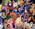 Several characters from Dragon Ball
