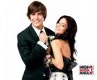 Troy Bolton (Zac Efron) and Gabriella Montez (Vanessa Hudgens)