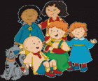 Caillou with friends