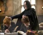 Professor Severus Snape, by studying and Harry Potter Ron Weasley