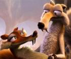 Scrat and Scratte, fall in love