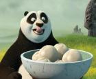 Kung Fu Panda wants to eat some biscuits made of rice