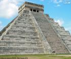 Mayan Temple or Pyramid of Kukulcan in the ancient city of Chichen Itza in the Yucatan Peninsula, Mexico