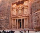 Al-Khazneh or The Treasury, Petra's most famous building, an important archaeological site in Jordan