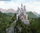 Neuschwanstein Castle, the Neo-Gothic castle of Ludwig II of Bavaria, Germany