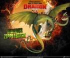 Hideous Zippleback, with two heads, is the largest dragon and one of the most dangerous 