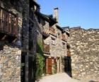 Typical street in mountain village