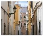 Village Street in Menorca, Spain