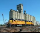 Grain warehouse or grain elevator, a big building for storage of grain