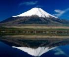 Fuji Yama volcano is the highest mountain in the country with 3776 meters Japan