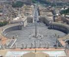 St. Peter's Square at the Vatican, the Holy See.