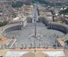 St. Peter's Square at the Vatican, the Holy See.