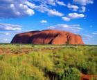 The huge monolith of Uluru National Park Uluru-Kata Tjuta, Australia.