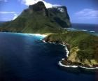 Lord Howe Islands, this archipelago is an example of generating a set of isolated oceanic islands by undersea volcanic activity. Australia.