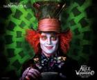 The Mad Hatter (Johnny Depp), a character who helps Alice