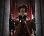 The Red Queen (Helena Bonham Carter) is the tyrannical ruler of the Underworld.