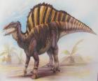 Ouranosaurus, was a herbivore, biped / quadruped that measuring about 7 meters long and weigh 4 tons.