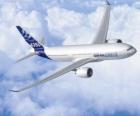 Airbus A350 flying