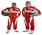Felipe Massa and Fernando Alonso Ferrari drivers