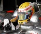Helmet of Lewis Hamilton - McLaren - Shanghai 2010
