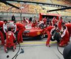 Ferrari pit stop practice, Shanghai 2010